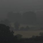 A misty landscape